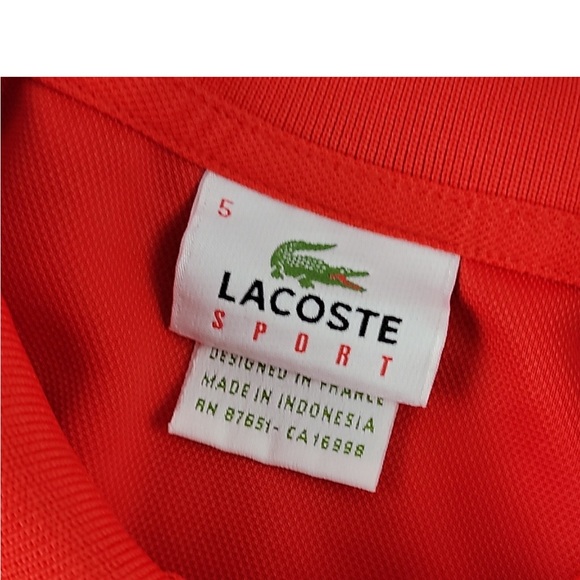 Lacoste Sport 5 polo red - Picture 3 of 6